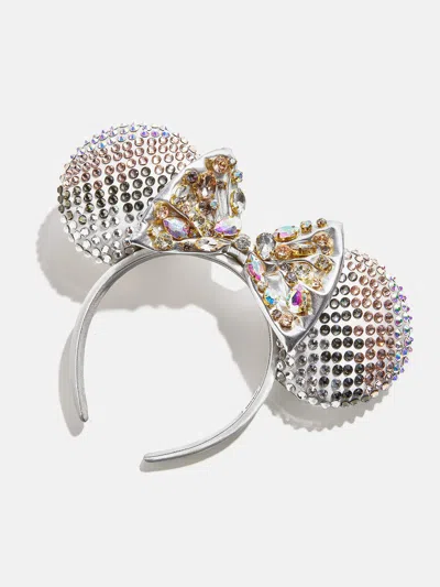Baublebar Disney Minnie Mouse Crystal Silver Ears Headband In Silver