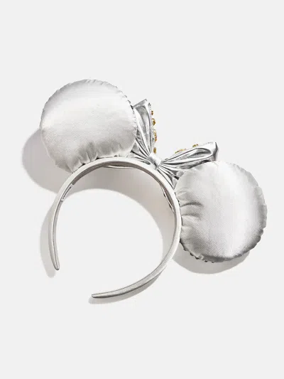 Baublebar Disney Minnie Mouse Crystal Silver Ears Headband In Silver