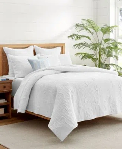 Levtex Cross Stitch Sea Textured 3 Pc. Quilt Sets In White