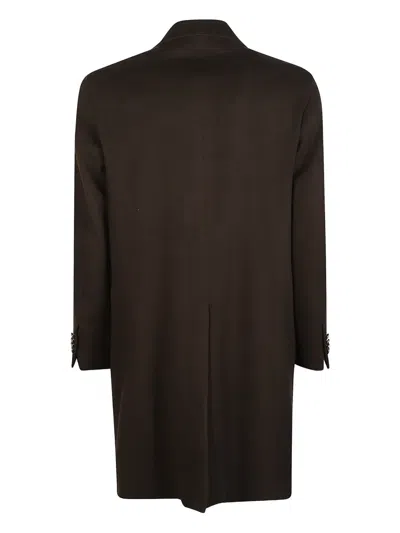 Gabriele Pasini Double-breasted Button Coat In Brown