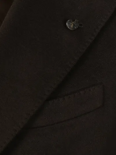 Gabriele Pasini Double-breasted Button Coat In Brown