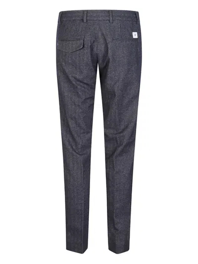 P.m.d.s Herringbone Trousers In Blue