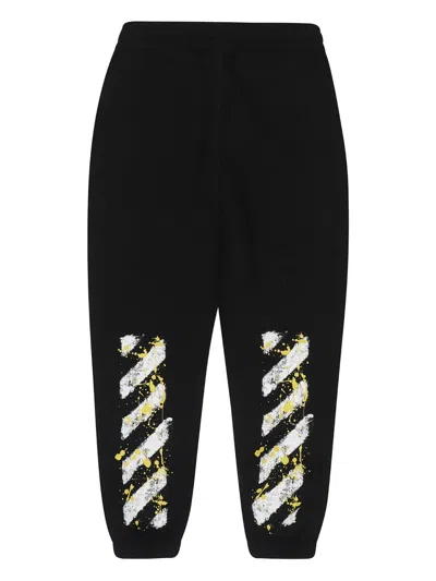 Off-white Graphic Trousers In Black