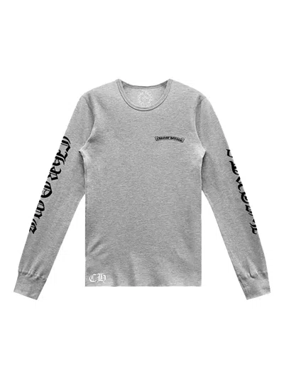 Chrome Hearts Scroll Design T-shirt In Gray