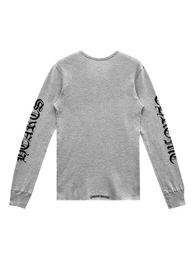 Chrome Hearts Scroll Design T-shirt In Gray