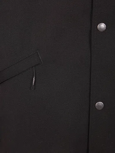Snow Peak Button Front Jacket In Black