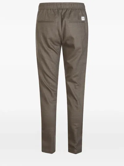 P.m.d.s Elasticated Trousers In Brown