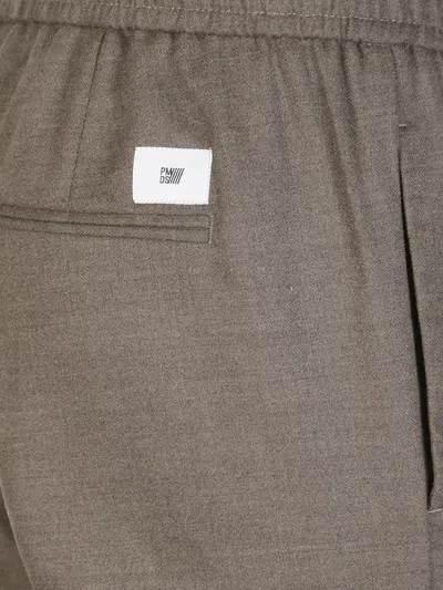 P.m.d.s Elasticated Trousers In Brown