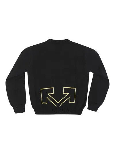 Off-white Logo Sweater In Black