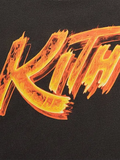 Kith Flame Graphic Sweatshirt In Black