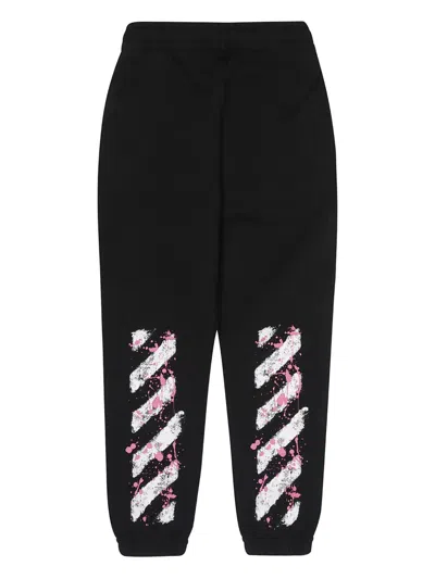 Off-white Graphic Trousers In Black