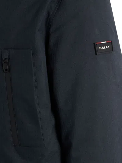 Bally Hooded Flap-pocket Parka In Blue