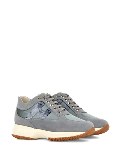 Hogan Interactive Sneakers In Gray
