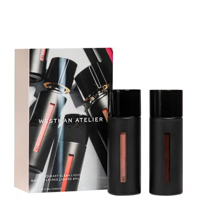 Westman Atelier Squeaky Clean Liquid Lip Balm Gift Set In Transparent