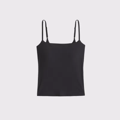 Abercrombie & Fitch Bra-free Soft Matte Seamless 90s Cami In Black