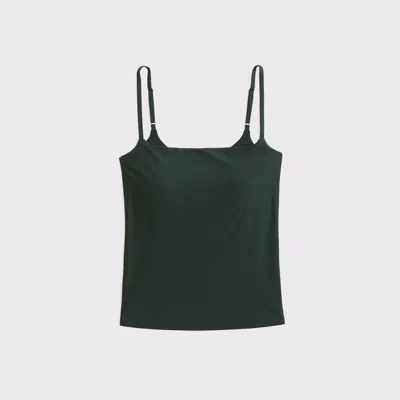 Abercrombie & Fitch Bra-free Soft Matte Seamless 90s Cami In Green