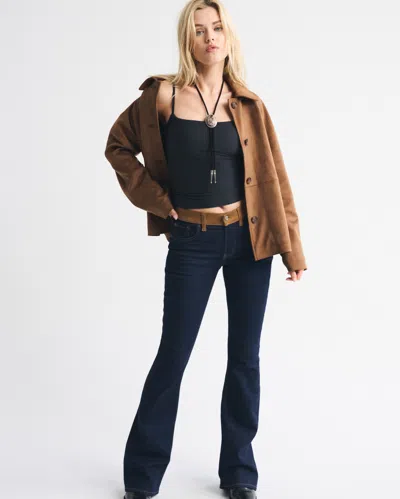 Abercrombie & Fitch Bra-free Soft Matte Seamless 90s Cami In Black