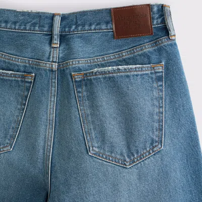 Abercrombie & Fitch Baggy Jean In Blue