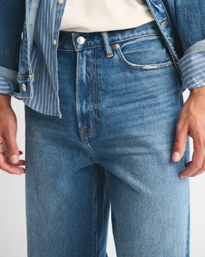 Abercrombie & Fitch Baggy Jean In Blue