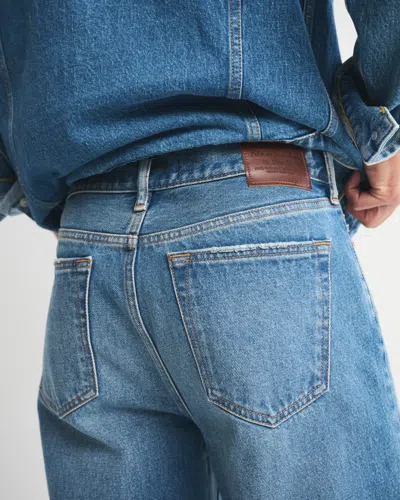 Abercrombie & Fitch Baggy Jean In Blue
