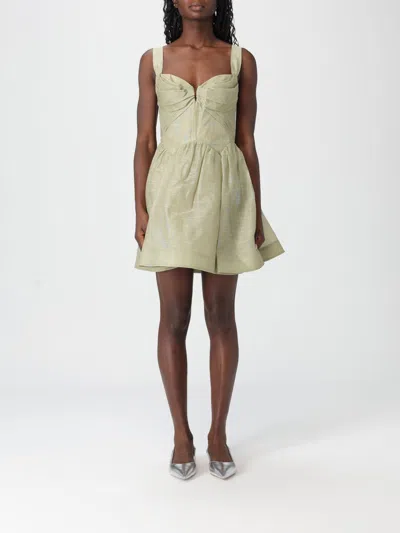 Zimmermann Rebellion Linen And Silk Organza Minidress In Animal Print