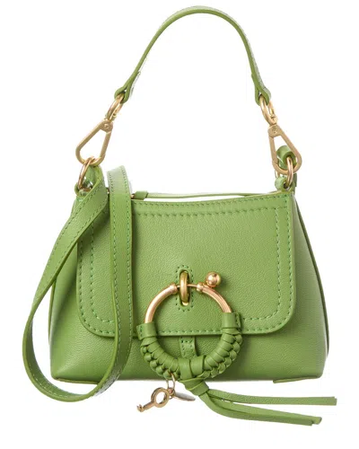 See By Chloé Joan Mini Leather Shoulder Bag In Green