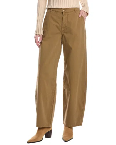 7 For All Mankind Bonnie Sand Storm Barrel Jean In Brown