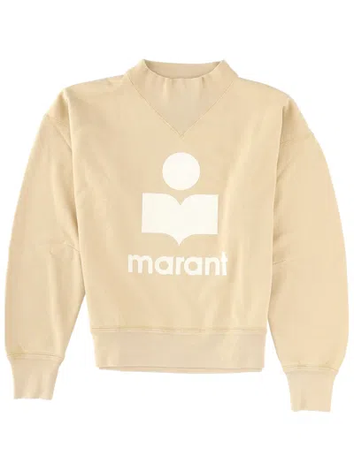 Isabel Marant Étoile Moby Knit Crew Neck Long Sleeve Sweatshirt In Yellow
