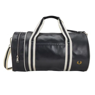Fred Perry Classic Barrel Bag Navy Ecru