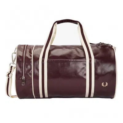 Fred Perry Classic Barrel Bag Oxblood Ecru
