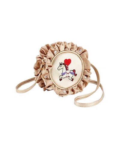 Stych Carousel Unicorn Ruffle Crossbody Bag In Pink