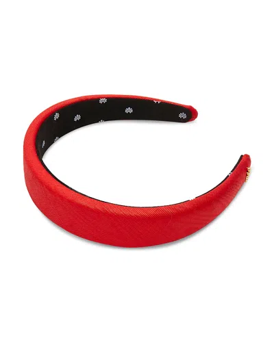 Lele Sadoughi Alice Moire Headband In Red