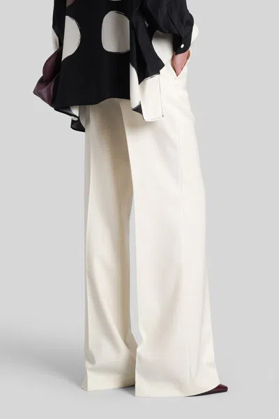 Gianluca Capannolo Valerie Pant Pants In Beige Wool In White