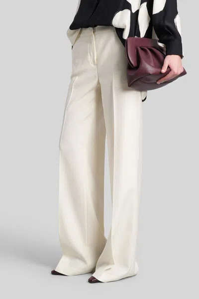Gianluca Capannolo Valerie Pant Pants In Beige Wool In White