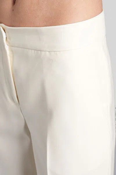 Gianluca Capannolo Valerie Pant Pants In Beige Wool In White
