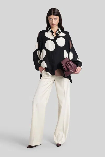 Gianluca Capannolo Mina Shirt Shirt In Black Silk In Black