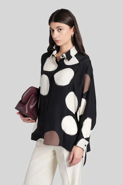 Gianluca Capannolo Mina Shirt Shirt In Black Silk In Black