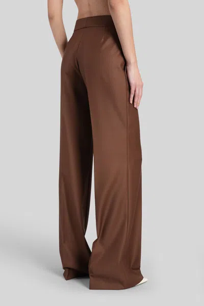Gianluca Capannolo Valerie Pant Pants In Brown Wool In Brown