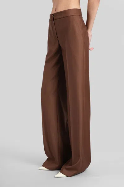 Gianluca Capannolo Valerie Pant Pants In Brown Wool In Brown