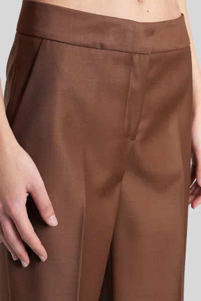 Gianluca Capannolo Valerie Pant Pants In Brown Wool In Brown
