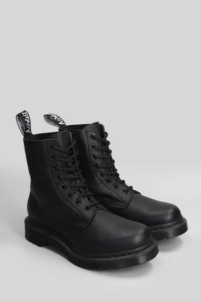 Dr. Martens 1460 Pascal Combat Boots In Black