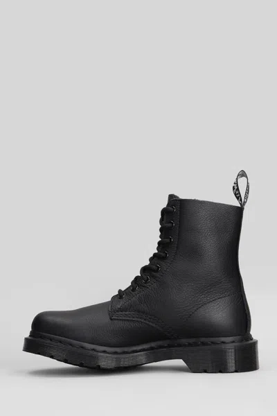 Dr. Martens 1460 Pascal Combat Boots In Black