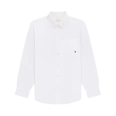 Pre-owned Aimé Leon Dore Crest Poplin Shirt 'bright White' | Men's Size Xl
