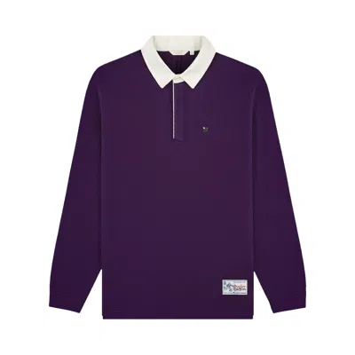 Pre-owned Aimé Leon Dore Crest Sport Rugby 'shadow Purple' | Men's Size Xl
