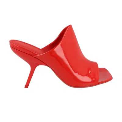 Pre-owned Ferragamo Wmns  Era Patent Leather Mule 'red' | Women's Size 8