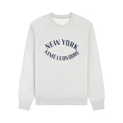 Pre-owned Aimé Leon Dore Aimé Sports Club Crewneck Sweatshirt 'silver Mix' | Men's Size Xxl