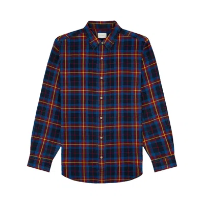 Pre-owned Aimé Leon Dore Plaid Overshirt 'blue Plaid' | Men's Size M