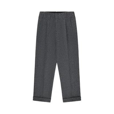 Pre-owned Aimé Leon Dore Wool Herringbone Suit Trouser 'grey' | Men's Size 28 In Gray