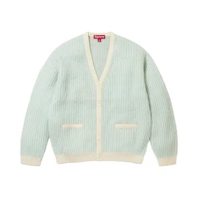 Pre-owned Supreme 2-tone Mohair Cardigan 'ivory' | Cream | Men's Size Xl In White
