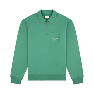 Pre-owned Aimé Leon Dore Aimé Sportswear Quarter Zip Pullover 'pine Green' | Men's Size Xl
